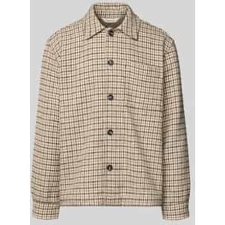 Oversized overhemdjack van wolmix, model 'REGARI'