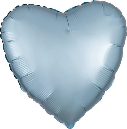 Folie ballon hart pastel blauw | niet gevuld