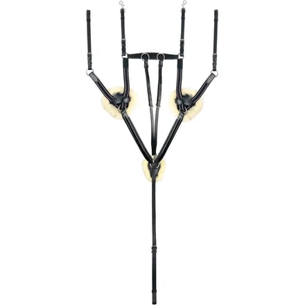 Comfort 5-Punten Paardrij Halsband met Bont York