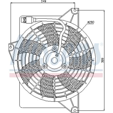 Koelventilatorwiel, motorkoeling NISSENS 85372