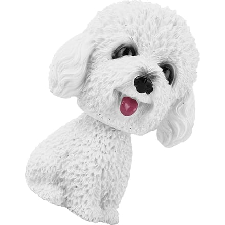 Simulatie Schudhoofd Hond Decoratie Bobblehead Speelgoed Auto Interieur Dashboard Ornament (Wit) white