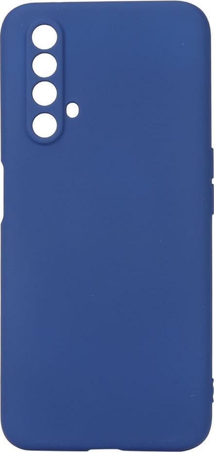 Shop4 - Realme X3 SuperZoom Hoesje - Zachte Back Case Mat Donker Blauw