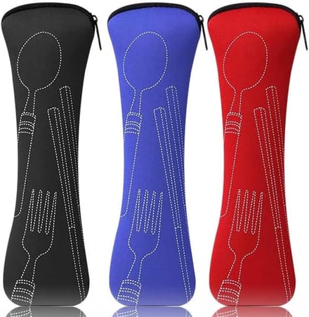 Bestekdoos Draagbare Servietas Neopreen Picknick Camping School