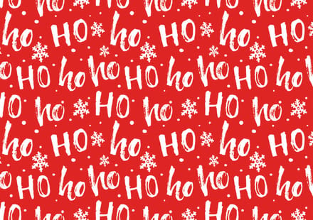 Cadeaupapier 'Ho Ho Ho' van Susy Card
