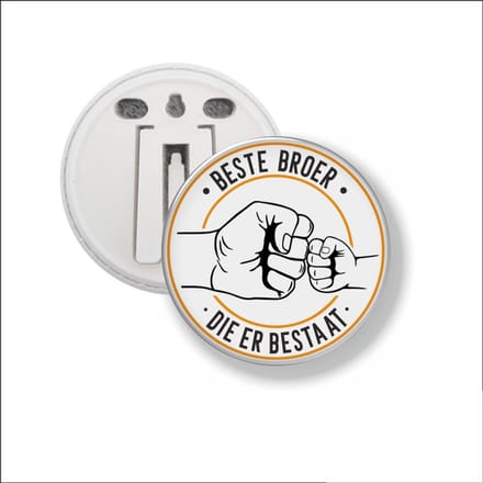 Button Met Clip 58 MM - Beste Broer