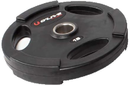 Olive Rubber 15kg Olympische Schijf Zilver 15 kg