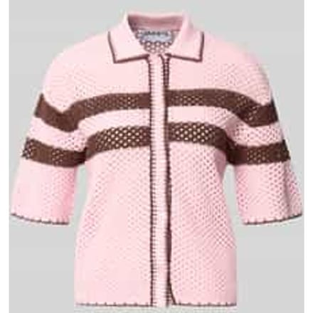 Cardigan met polokraag en 1/2-mouwen