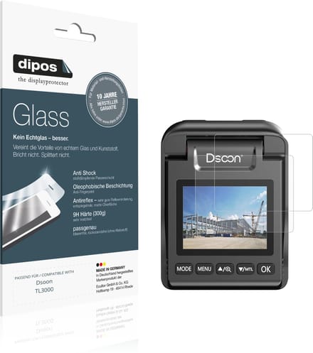 dipos – 2x Matte Pantserfolie geschikt voor Dsoon TL3000 | 9H Screenprotector