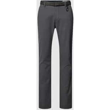 Tom Tailor Denim - Chino met rechte pijpen en riem - Maat 28/32 - anthra dobby yarn dye