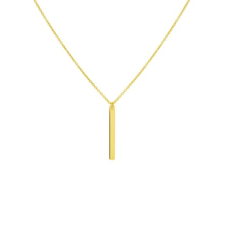 Geelgouden Collier balkje 0 4019328
