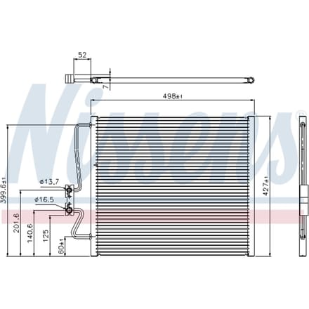Condensator, airconditioning NISSENS 94275