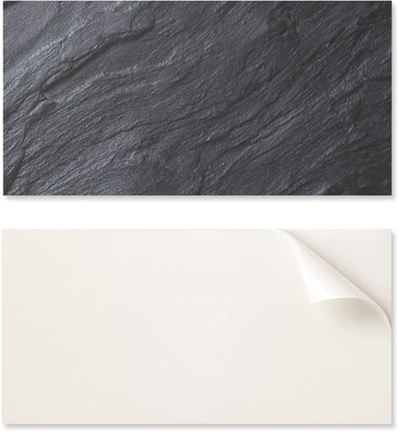 Zelfklevend PVC-eetkamerpaneel met afbeelding, 100x50 cm, met natuursteenstructuur.