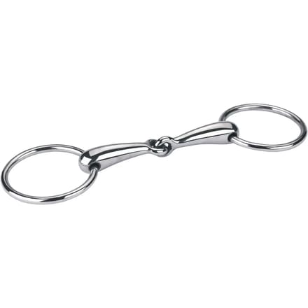 Kerbl Hoofdstel Bit Watertrens enkelgebroken hol - Rvs - 14,5cm