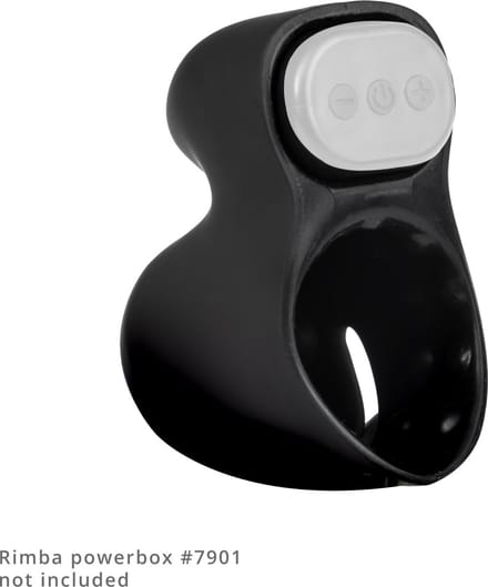 Rimba Electro Play - E-Stim Penis Head Stimulator - Bi-Polair - Zwart
