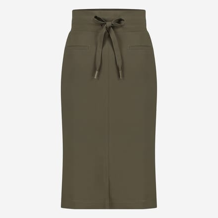 Skirt Kate Easy Wear Technical Jersey | Army - Army / S