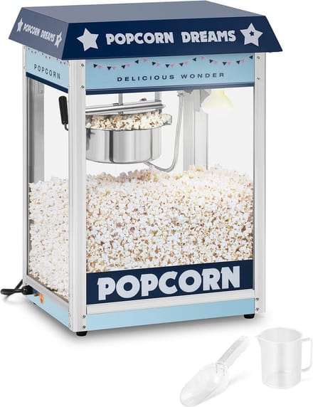 Royal Catering Popcornmachine - blauw 10011099