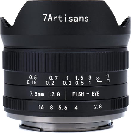 7Artisans 7,5 mm f/2,8 II Fisheye  Micro-vier derde