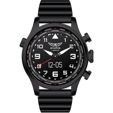 Aviator F-Series Smartwatch Black 45 mm | AVW79215G360