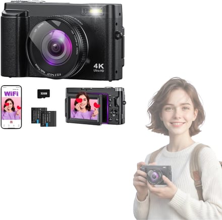 CLVP® Vlog Camera – Compact Fototoestel – Video Camera