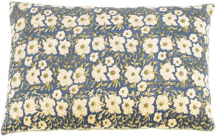 HomeBound by KY | Kussen floral smaragd | sierkussen