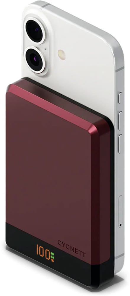 Cygnett Single USB-C Powerbank 10,000 mAh 15W - MagSafe Compatible - Cherry