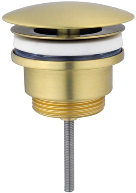FugaFlow Eccelente Sobrado Badkamer afvoerplug always open Geborsteld Messing PVD