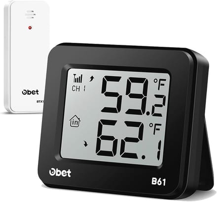 Draadloze Thermometer voor Binnen en Buiten - Externe Temperatuurmonitor voor Thuis