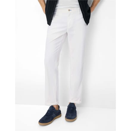 Brax Heren Chino  Style FABIO IN WHITE, wit, maat 35/34