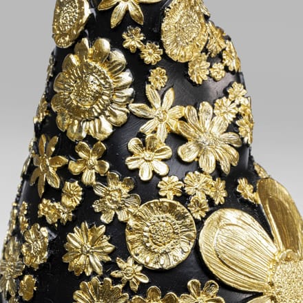 KARE decoratief figuur dwerg staand, zwart/goud, polyresin