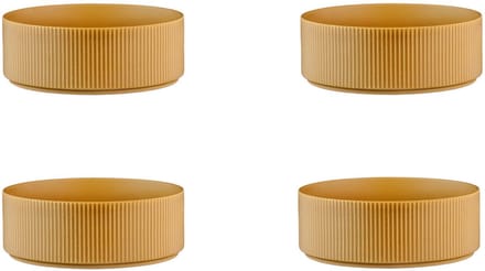 SCANDI kom Ø16,5cm - 4 stuks - Oker