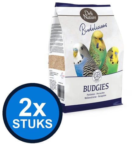 2x Deli Nature - Birdelicious parkieten 2,5kg - Vogelvoer - 2.5 kg