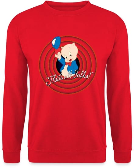 Looney Tunes Porky Pig Sweater Heren