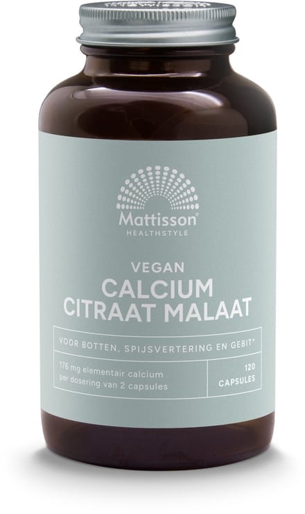Mattisson Calcium citraat malaat vegan 120 Capsules