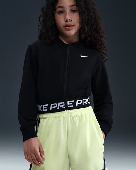 NIKE - g np df flc hdy - Training vest meisjes - Zwart