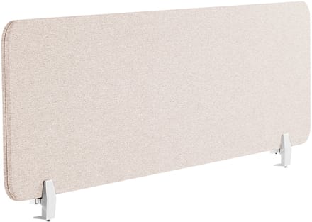 BELIANI WALLY - Bureauscherm - Beige - 160 cm - Polyester