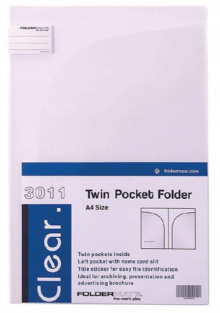 Map TWIN A4 voor Kantoor en School - Duurzaam Polypropyleen