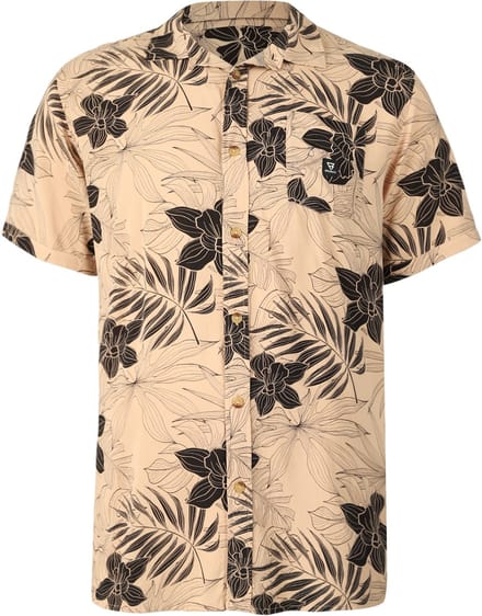 Brunotti - Lasse Men Shirt | Leaves Allover Ginger - M
