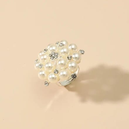 Mode Vingerring Opening Verstelbare Simulatie Parelring Sieraden Cadeau