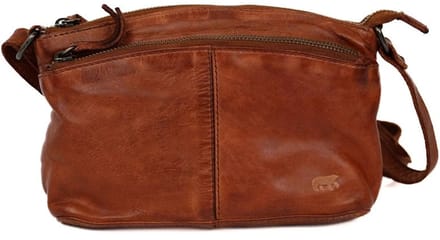 Bear Design Daniëlle Leren Schoudertas / Crossbodytas - Cognac