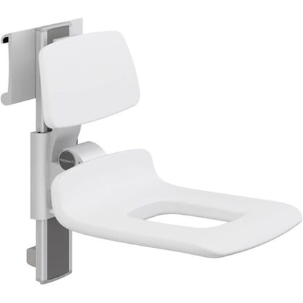 Pressalit PLUS shower seat 450 height adjustable, side sliding R7455000