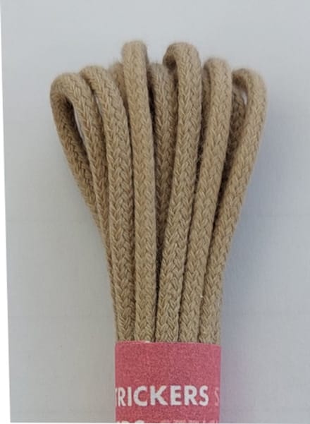 Strickers Veter - Beige - Dun Rond - Lengte 120 cm - Dikte 2,5 mm - Schoenveter