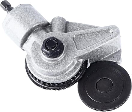 Plaatschaar Opzetstuk - Metaalschaar Adapter - Metaal Snijden - Ti-staal Constructie - 40 mm Diameter - Zilver