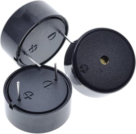 Piëzo Zoemer - Alarm Zoemer - Signaal Geven - Passief Component - 22 x 7 mm - Zwart