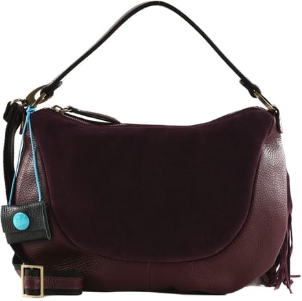 Gabs Leren schoudertas Marty TG Bowling Bag Chianti wijnrood