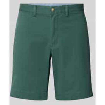 Straight fit chino-shorts van Katoenmix