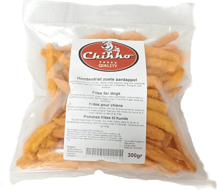 Chikko Quality - Hondenfrietjes - Zoete Aardappel Snack - 300 gram