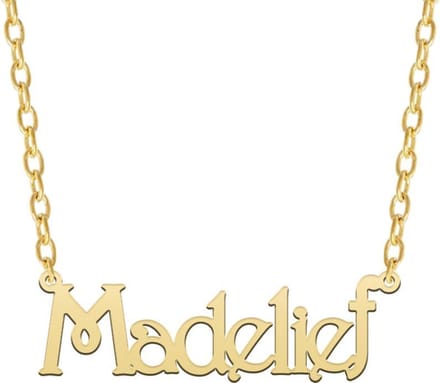 Gouden stoere naamketting