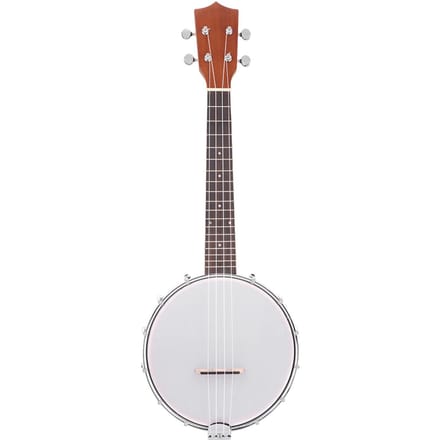 4-snarige Banjo Set met BJ10 Snaren Capo Reinigings- en Poetsdoek white