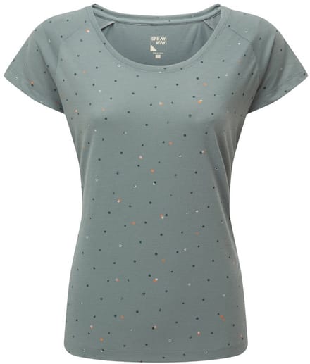 SPRAYWAY Ginkgo T-Shirt dames - Balsam Green - Maat 10