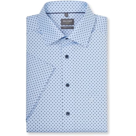 OLYMP Luxor Overhemd, Comfort Fit, New Kent, Bleu